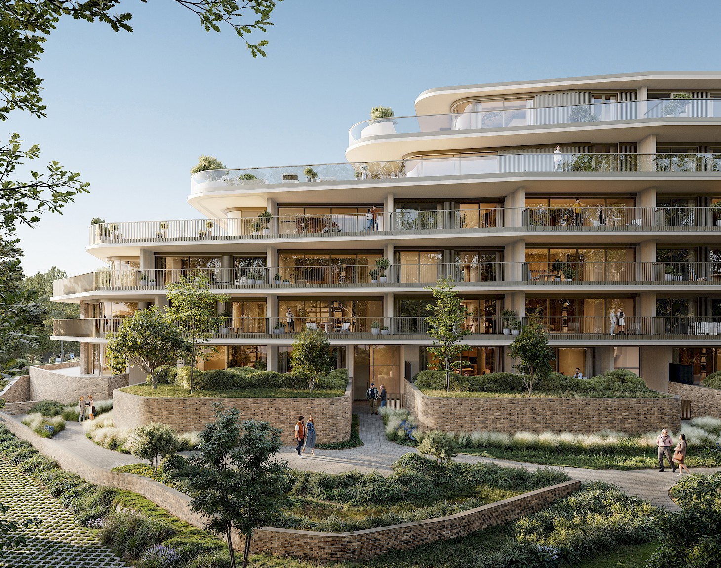 79 luxury apartments to be built between Houtlaan and Ertbrugge: “Hof Ter Eycken offers views of both the cathedral and the park”